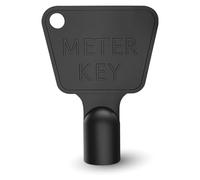 WedDecor 1 Pack Plastic Gas Meter Box Key - Triangle Utility Key for Electric Meter Box, Commercial Bins & Cupboards - Durable Black Utility Access Tool