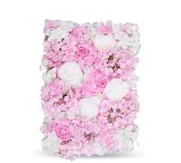 WedDecor 1 Pc Flower Wall Panel Baby Pink | Artificial Flower Floral Wall Backdrop for Birthday, Wedding, Bridal Shower, Baby Shower, Christmas, Valentines Home Decoration | 60cm x 40cm