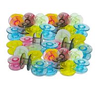 WedDecor 10 pcs Multicolour Sewing Machine Bobbins, Empty Plastic Bobbins Spool for Sewing Machine Fits Most Brands, Brother, Singer, Janome, Newhome, Juki, Consew