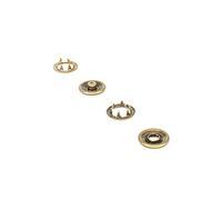 WedDecor 10 x 20mm Bronze Snap Poppers Prong Press Studs Fasteners for Sewing Clothing Leather Craft Jackets Shirts Bags Fashion Wear Repair Work DIY