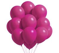 WedDecor 100pcs Hot Pink 10 Inch Helium Grade Latex Balloons