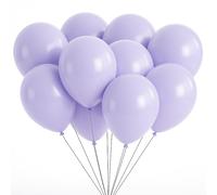 WedDecor 100pcs Pastel Dark Purple 10 Inch Macaron Latex Balloons