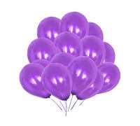 WedDecor 100pcs Purple Latex Balloon 10" Large Helium Grade Balloons Birthday Balloons for Kids Party Anniversary, Wedding Decoration Event Supplies Accessories