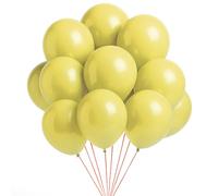 WedDecor 100pcs Yellow Latex Balloon 10" Large Helium Grade Balloons Birthday Balloons for Kids Party Anniversary, Wedding Decoration Event Supplies Accessories