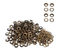 Weddecor 10mm Bronze Iron Eyelets Grommets Washers 100pcs Leather Craft