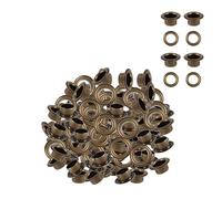 WedDecor 10mm Bronze Long Barrell Eyelets with Washers Durable Grommets for Leather Crafts, DIY Arts & Craft Projects, Sewing, Ideal for Clothing, Bags & Scrapbooking, Pack of 100