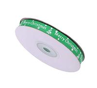 WedDecor 10MM Green Christmas Ribbon 25 Yards Xmas Tree for Gift Wrapping Bows Wreaths Crafting Party Decoration Celebrations Ribbons for Gift Wrapping Outdoor Decoration