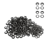 WedDecor 10mm Gunmetal Eyelets Grommets with Washer, Durable, for Clothes and Leather Crafts in Arts and Sewing Projects, Bags, Scrapbook, 100pcs