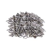 WedDecor 10mm Picture Frame Hooks D Ring Wall Hangers Strips Brackets Fixings Hardware for Hanging Photos, Shoe Buckles, Mirrors, Art & Craft DIY Projects, Silver, 100pcs