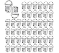 WedDecor 10mm Picture Frame Hooks D Ring Wall Hangers Strips Brackets Fixings Hardware for Hanging Photos, Shoe Buckles, Mirrors, Art & Craft DIY Projects, Silver, 100pcs