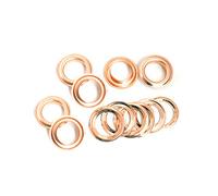 WedDecor 10mm Rose Gold Brass Eyelets Grommets with Washers for Books, Arts & Crafts, Leather Work, Sewing, Bags, Scrapbook, DIY Projects and Rust Proof, 100pcs