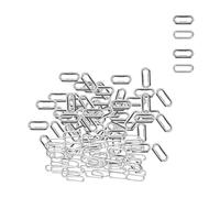 WedDecor 10mm Silver Oval Eyelets Grommets with Washers Brass for Leathercrafts, Handbags, Banner Making, Belts, Canvas, Shoe, Fashion Accessory, 100 Sets