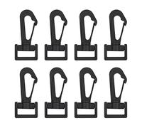 WedDecor 10pcs Plastic Swivel Snap Hooks Trigger Clips Hooks, Rotate Buckles For Bag, Belt Strap Buckle, Travel Backpack, Purse, Sewing DIY Craft Projects, 20mm, Black