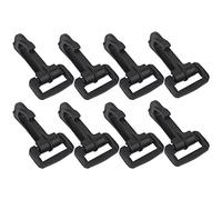 WedDecor 10pcs Plastic Swivel Snap Hooks Trigger Clips Hooks, Rotate Buckles For Purse, Travel Backpack, Bag, Belt Strap Buckle, Sewing DIY Craft Projects, 25mm, Black
