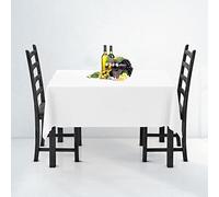 WedDecor 10pcs Premium Quality 70 x 126 Inch White Rectangular Tablecloth Durable Polyester Fabric Table Cover for Wedding Birthday Anniversary Dinner Parties Events Decoration
