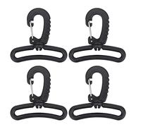 WedDecor 10pcs Webbing Plastic Swivel Snap Hook For Backpack, Travel Sports Bag, Jewelry Making, Purse, Hardware, Sewing DIY Craft Project, 50mm, Black