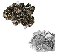 Weddecor 11mm Bronze Skull Rivets Head Punk Metal - Fashion Accessories for Leather Belts, Bags, DIY Work, Shoe, Designer Clothing (Pack of 100)