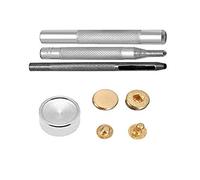 WedDecor 12mm Gold S spring Snap Fasteners Press Studs with Fixing Hand Tool Kit for Leathercrafts Sewing, DIY Arts & Crafts, Clothing & Repair, 50pcs