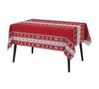 WedDecor 132cm x 229cm Waterproof Polyester Tablecloth, Rectangular Holiday Dining Cover, Decorative Seasonal Drape, New Year Party Essential, Reusable Winter Christmas Table Topper