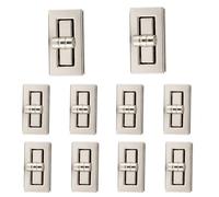 WedDecor 14mm x 22mm Twist & Turn Clasp Lock Round Closure Replacement Metal Fasteners Purse, Handbag, Leather, Art & Craft, DIY Projects, Silver, 10pcs