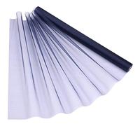 WedDecor 15m x 70cm Snow Sheer Navy Blue Organza Roll Sash Glitter Fabric for Table Runner Sashes Wedding & Christmas Decoration, Party Favours, Chair Cover Bows, Ribbon Crafting Supplies, 1pc