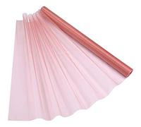 WedDecor 15m x 70cm Snow Sheer Rose Gold Organza Roll Sash Glitter Fabric for Table Runner Sashes Wedding & Christmas Decoration, Party Favours, Chair Cover Bows, Ribbon Crafting Supplies, 1pc