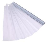 WedDecor 15m x 70cm Snow Sheer Silver Organza Roll Sash Glitter Fabric for Table Runner Sashes Wedding & Christmas Decoration, Party Favours, Chair Cover Bows, Ribbon Crafting Supplies, 1pc