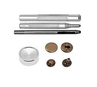 WedDecor 15mm Bronze S spring Snap Fasteners Press Studs with Fixing Hand Tool Kit for Leathercrafts Sewing, DIY Arts & Crafts, Clothing & Repair, 50pcs