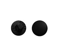 WedDecor 16.5mm Button Blanks Aluminum Cover Snaps with Plastic Back Tacks for Sewing Projects, Dress Making, Leathercrafts, Denims Shirts, Black, 50pcs