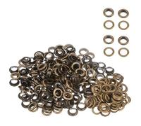 WedDecor 16mm Bronze Eyelets Grommets with Washer, Durable, for Clothes and Leather Crafts in Arts and Sewing Projects, Bags, Scrapbook, 100pcs