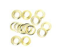 WedDecor 17mm Gold Eyelets Grommets with Washer, Durable, for Clothes and Leather Crafts in Arts and Sewing Projects, Bags, Scrapbook, 100pcs