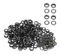 WedDecor 17mm Gunmetal Eyelets Grommets with Washer, Durable, for Clothes and Leather Crafts in Arts and Sewing Projects, Bags, Scrapbook, 100pcs