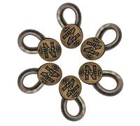 WedDecor 17mm No Sew Elastic Spring Brass Waistband Button Extender Strong Adjustable Retractable Snap Button Extended Buttons for Men Jeans Shirts Paints Trousers Women Skirt Maternity Dresses, 10pcs