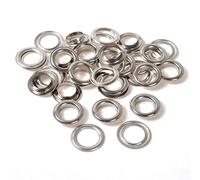 WedDecor 17mm Silver Eyelets Grommets, Durable, for Clothes and Leather Crafts in Arts and Sewing Projects, Bags, Scrapbook, 100pcs