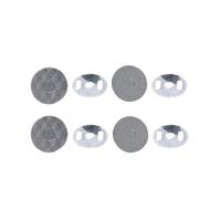 WedDecor 18mm Laser Cut Lightweight Gunmetal Magnetic Clasps - Metal Snap Closure Buttons with Backing Washers for Purses, Leather Crafts, Handbags, DIY Sewing & Clothing Repair, Pack of 10