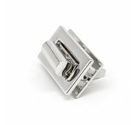WedDecor 18mm x 30mm Twist & Turn Clasp Lock Round Closure Replacement Metal Fasteners Purse, Handbag, Leather, Art & Craft, DIY Projects, Silver, 1pc
