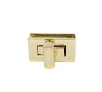 WedDecor 18mm x 30mm Twist & Turn Clasp Lock Round Closure Replacement Metal Fasteners Purse, Handbag, Leather, Art & Craft, DIY Projects, Bronze, 5pcs