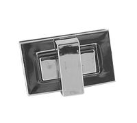 WedDecor 19mm x 32mm Twist & Turn Clasp Lock Round Closure Replacement Metal Fasteners Purse, Handbag, Leather, Art & Craft, DIY Projects, Silver, 1pc