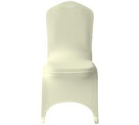 WedDecor 1pcs Ivory Wedding Chair Covers Spandex Stretch Slipcovers