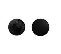 WedDecor 20.5mm Button Blanks Aluminum Cover Snaps with Plastic Back Tacks for Sewing Projects, Dress Making, Leathercrafts, Denims Shirts, Black, 50pcs