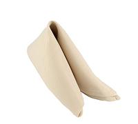 Weddecor 20 Inch Beige Cotton Polyester Table Napkin for Home, Hotel, Dinning, Wedding, Banquet, Party, Events, Hemmed Edges Lightweight & Machine Washable, 8pcs