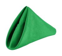 WedDecor 20 Inch Emerald Green Cotton Polyester Table Napkin for Home, Hotel, Dinning, Wedding, Banquet, Party, Events, Hemmed Edges Lightweight & Machine Washable, 12pcs