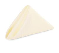 Weddecor 20 Inch Ivory Cotton Polyester Table Napkin for Home, Hotel, Dinning, Wedding, Banquet, Party, Events, Hemmed Edges Lightweight & Machine Washable, Single