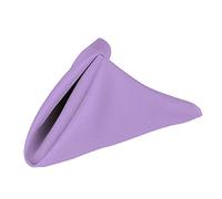 Weddecor 20 Inch Lavender Cotton Polyester Table Napkin for Home, Hotel, Dinning, Wedding, Banquet, Party, Events, Hemmed Edges Lightweight & Machine Washable, 12pcs