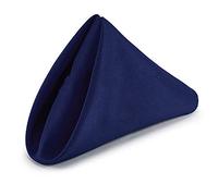 Weddecor 20 Inch Navy Cotton Polyester Table Napkin for Home, Hotel, Dinning, Wedding, Banquet, Party, Events, Hemmed Edges Lightweight & Machine Washable, 8pcs