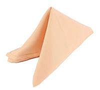 Weddecor 20 Inch Peach Cotton Polyester Table Napkin for Home, Hotel, Dinning, Wedding, Banquet, Party, Events, Hemmed Edges Lightweight & Machine Washable, 8pcs