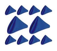 Weddecor 20 Inch Royal Blue Cotton Polyester Table Napkin for Home, Hotel, Dinning, Wedding, Banquet, Party, Events, Hemmed Edges Lightweight & Machine Washable, 10pcs