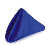 Weddecor 20 Inch Royal Blue Cotton Polyester Table Napkin for Home, Hotel, Dinning, Wedding, Banquet, Party, Events, Hemmed Edges Lightweight & Machine Washable, 12pcs