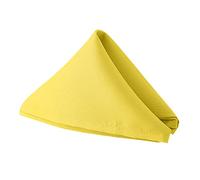 Weddecor 20 Inch Sunshine Yellow Cotton Polyester Table Napkin for Home, Hotel, Dinning, Wedding, Banquet, Party, Events, Hemmed Edges Lightweight & Machine Washable, 8pcs