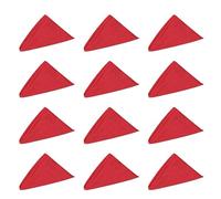 WedDecor 20 Inch Table Napkin Crushed Velvet Soft Fabric Hemmed Edges Dinner Napkins Lightweight & Machine Washable For Wedding, Dinning Home, Kitchen, Party, Banquet and Special Events, Red, 50pcs